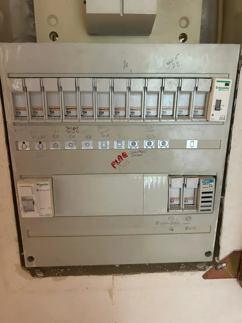 Tableau électrique moderne installé par SERIN ÉLEC